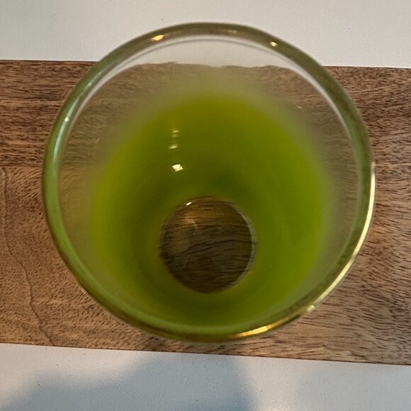 BLENDO frosted chartreuse set of 5 juice glasses - Picture 3 of 4